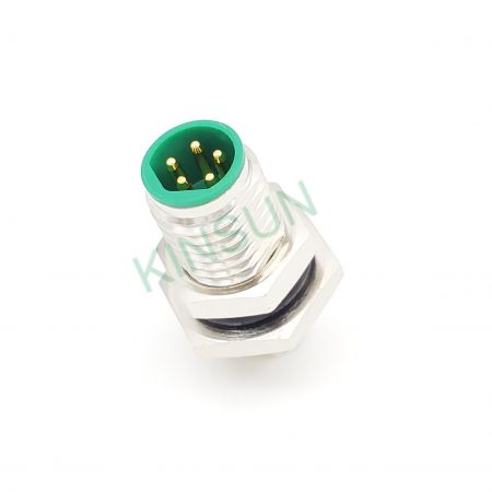 M8 B-coded 5pin Male Connector - M8 B-coded 5pin male connector features its miniature size and IP68 waterproof protection.